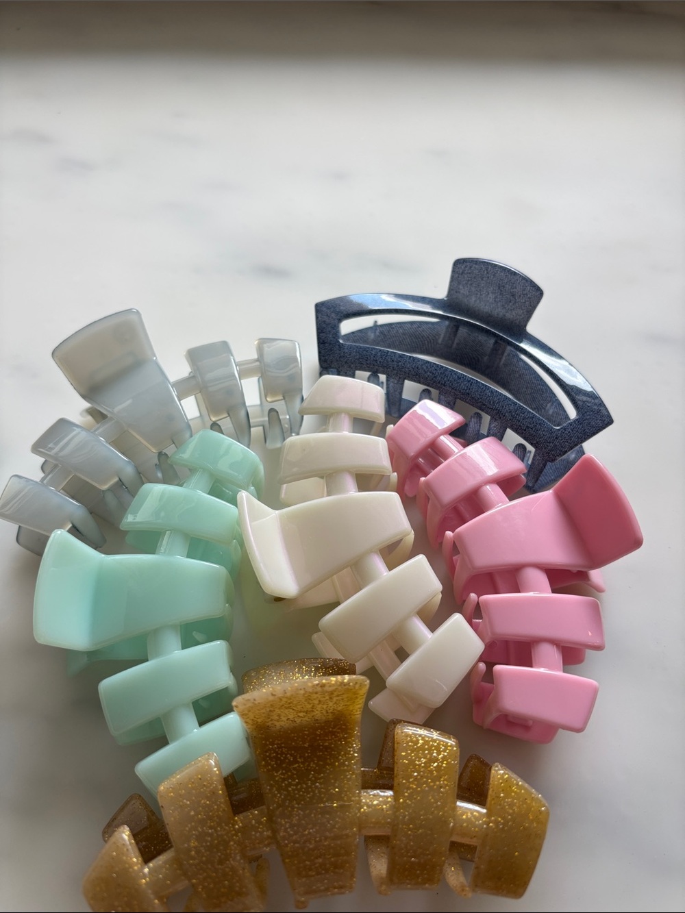 Teleties Large Hair Clips set of 6